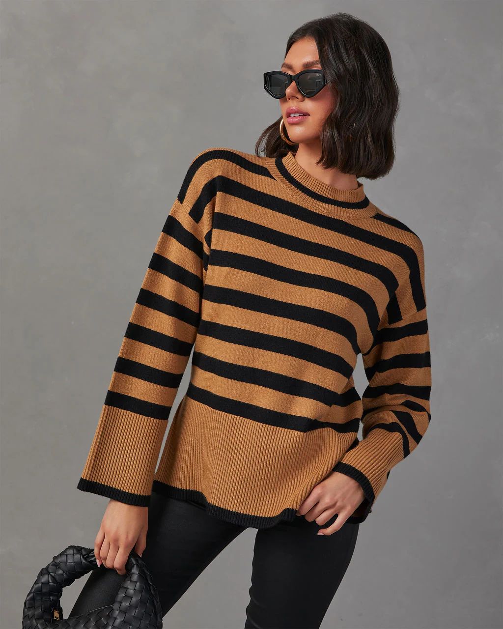 Dont Mind Me Striped Knit Sweater | VICI Collection