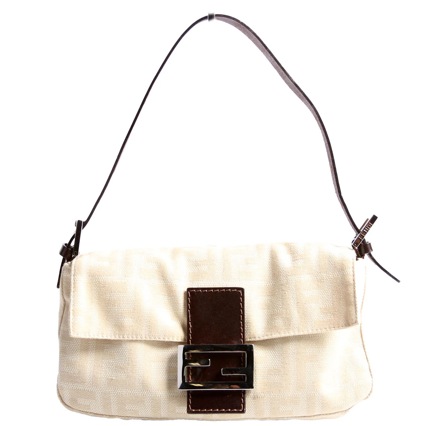 Baguette FF Zucca Vintage Beige | Keeks Designer Handbags