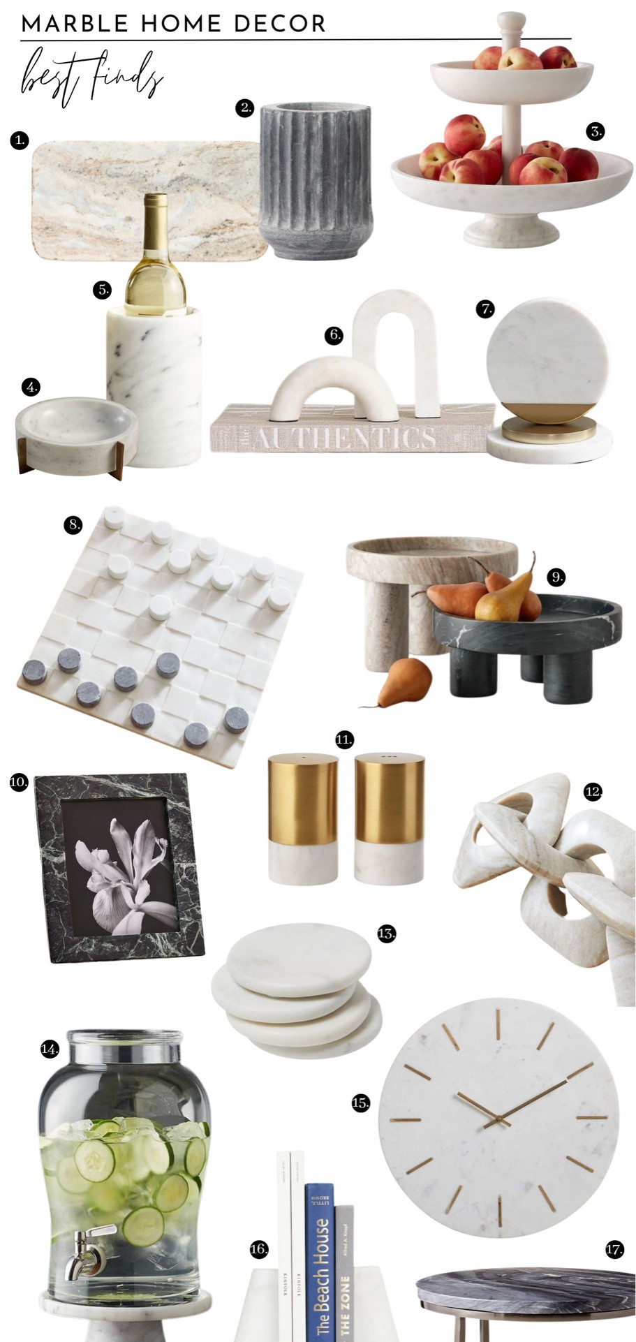 Best finds in marble home decor

#LTKhome