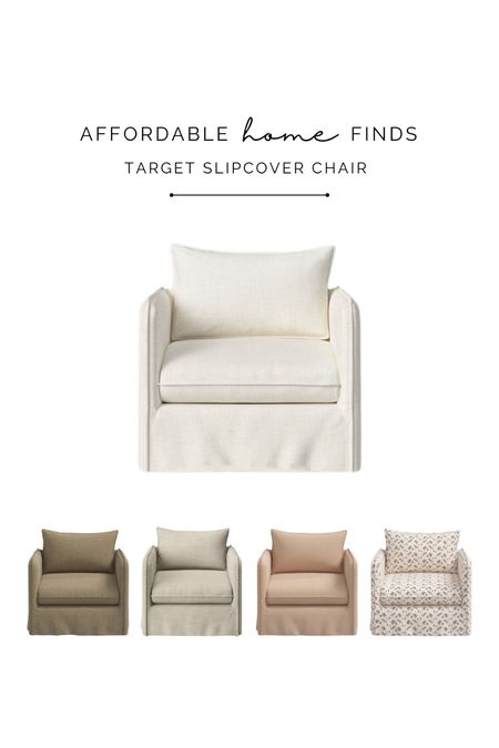 Love this slipcovered chair from Target! All colors in stock!

Accent chair, neutral chair, linen chair, affordable home decor, living room

#LTKhome