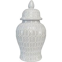 TIC Collection Hand Crafted and Hand Painted Ellery Jar, Multi-Tonal Shades of Cream, Taupe, & Gr... | Amazon (US)