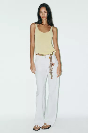 LINEN BLEND KNIT TOP+322.99 GBP | Zara UK