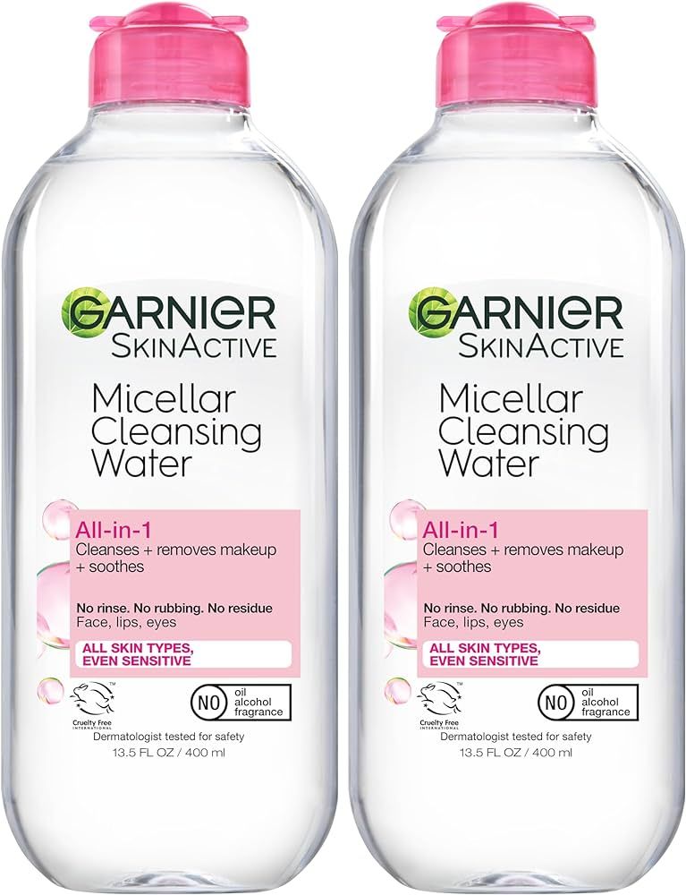 Garnier Micellar Water for All Skin Types, Facial Cleanser & Makeup Remover, 13.5 Fl Oz (400mL), ... | Amazon (US)