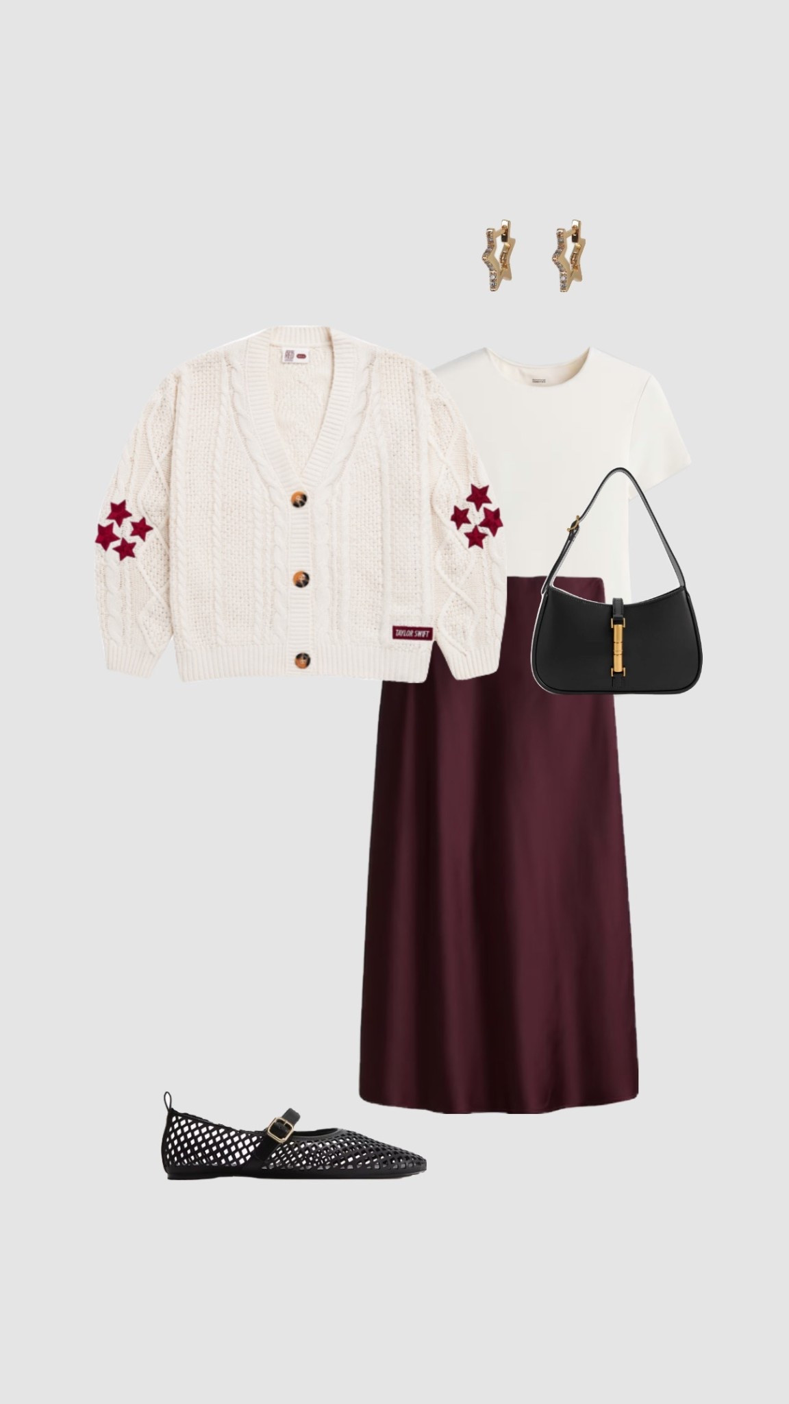 Get 15% off Charles & Keith with code COMAMBW15JESSIE✨
(must be logged into your account for the discount to apply)

Taylor Swift Red Cardigan Outfit Ideas

• folklore evermore fearless lover midnights Swiftie autumn winter outfits Taylor nation Christmas Day outfit inspo burgundy satin midi skirt sculpted cream t-shirt mes Mary Jane shoes • 





#LTKfestive #LTKautumn #LTKwinter