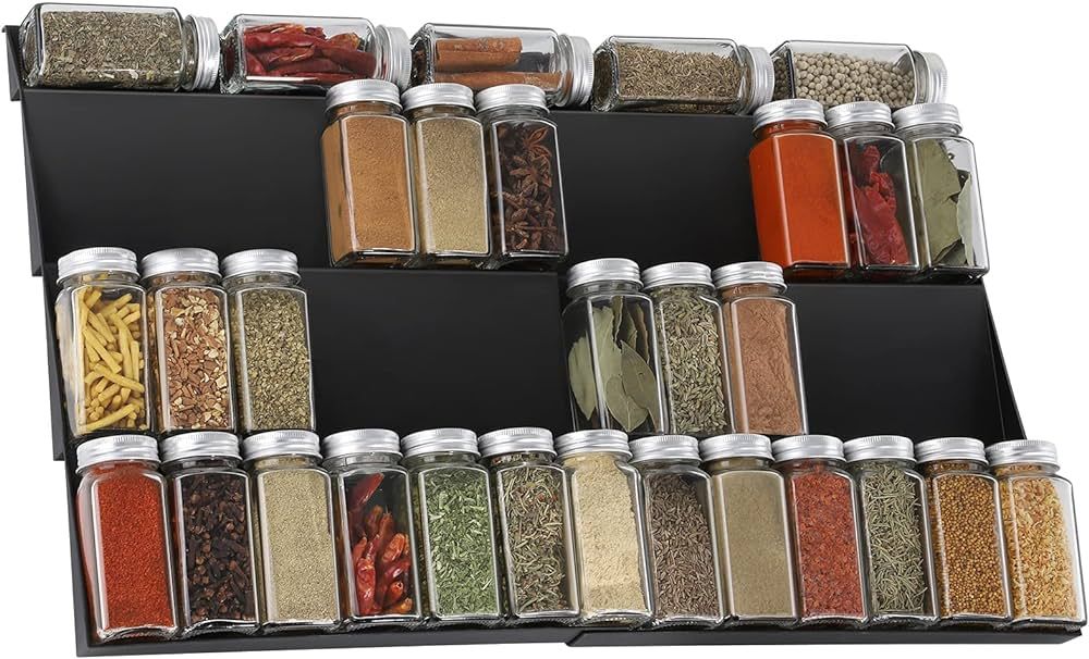 JESIFFY Spice Drawer Organiser Spice Rack for inside drawer, Drawer Spice Rack adjustable 30cm to... | Amazon (UK)