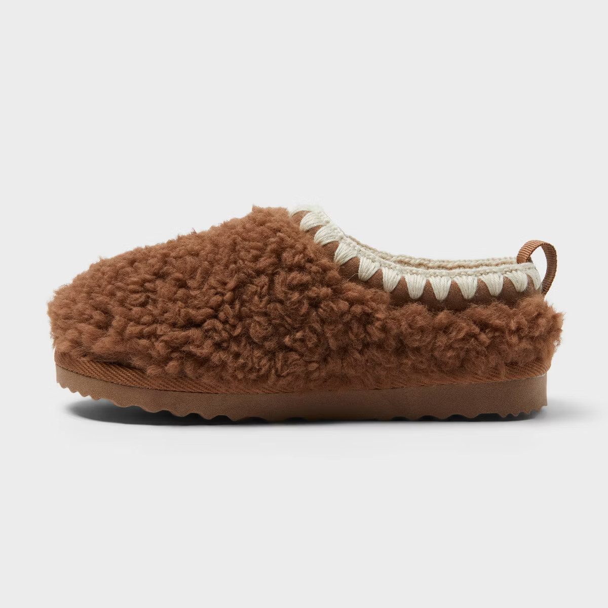 Kids' Nola Faux Suede Clog Slippers - Cat & Jack™ Brown | Target