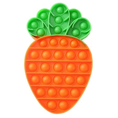 Carrot Push Bubble Fidget Toy Squeezing Anti Stress Relaxing Toys (Carrot) | Walmart (US)