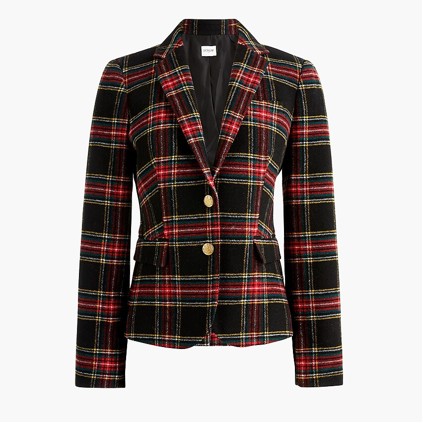 Stewart tartan wool-blend schoolboy blazer | J.Crew Factory