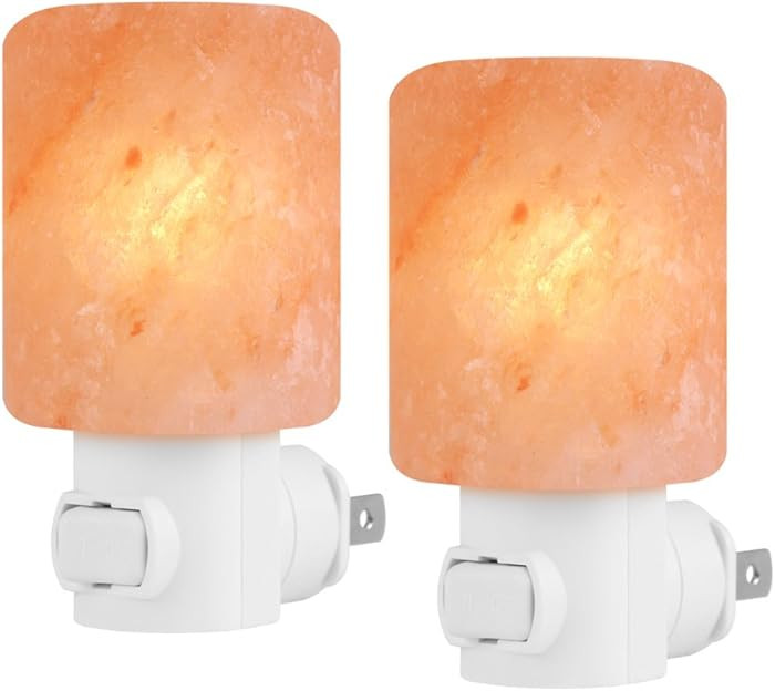 Syntus 2 Pack Himalayan Salt Lamp Night Lights | Amazon (US)
