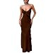 HOCILLE Women's Sexy V Neck Mesh Bodycon Wedding Guest Cocktail Maxi Dress | Amazon (US)