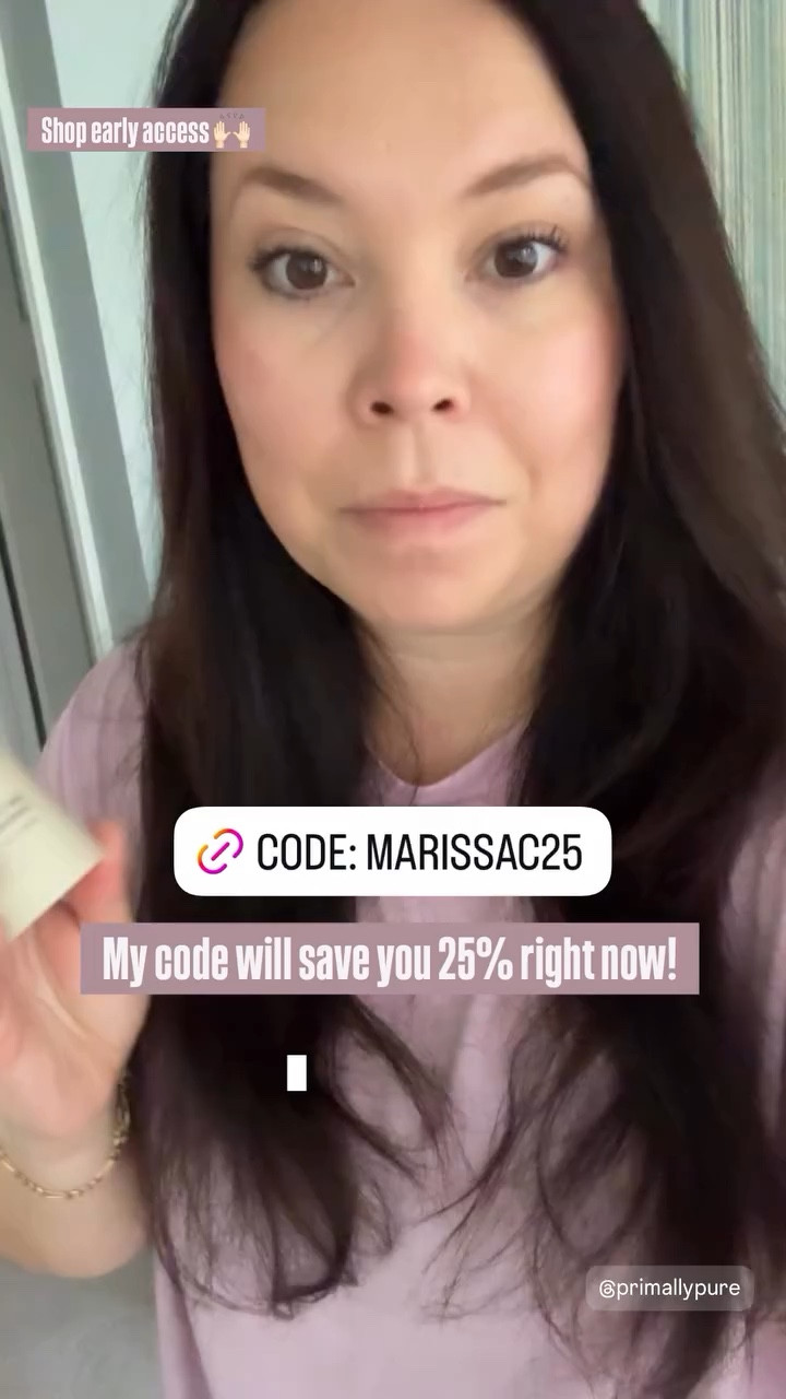 My code will save you 25% right now! Shop early access 🙌🏻
Code: MARISSAC25
Clean beauty
Non toxic 

#LTKBeauty #LTKselfcare #LTKMothersDay