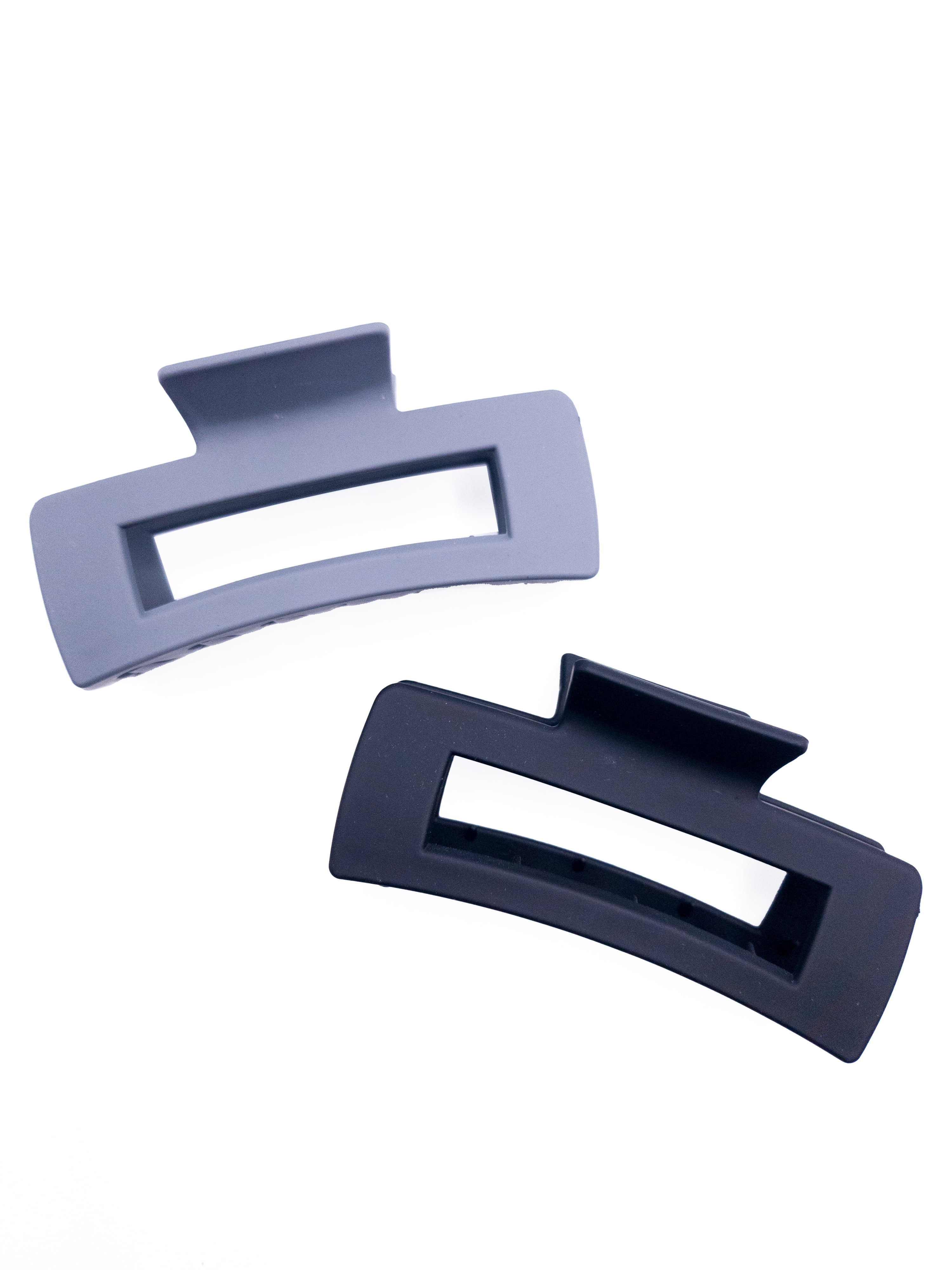 Time and Tru Women's Hair Claw Clip 2-Pack, Black Grey - Walmart.com | Walmart (US)