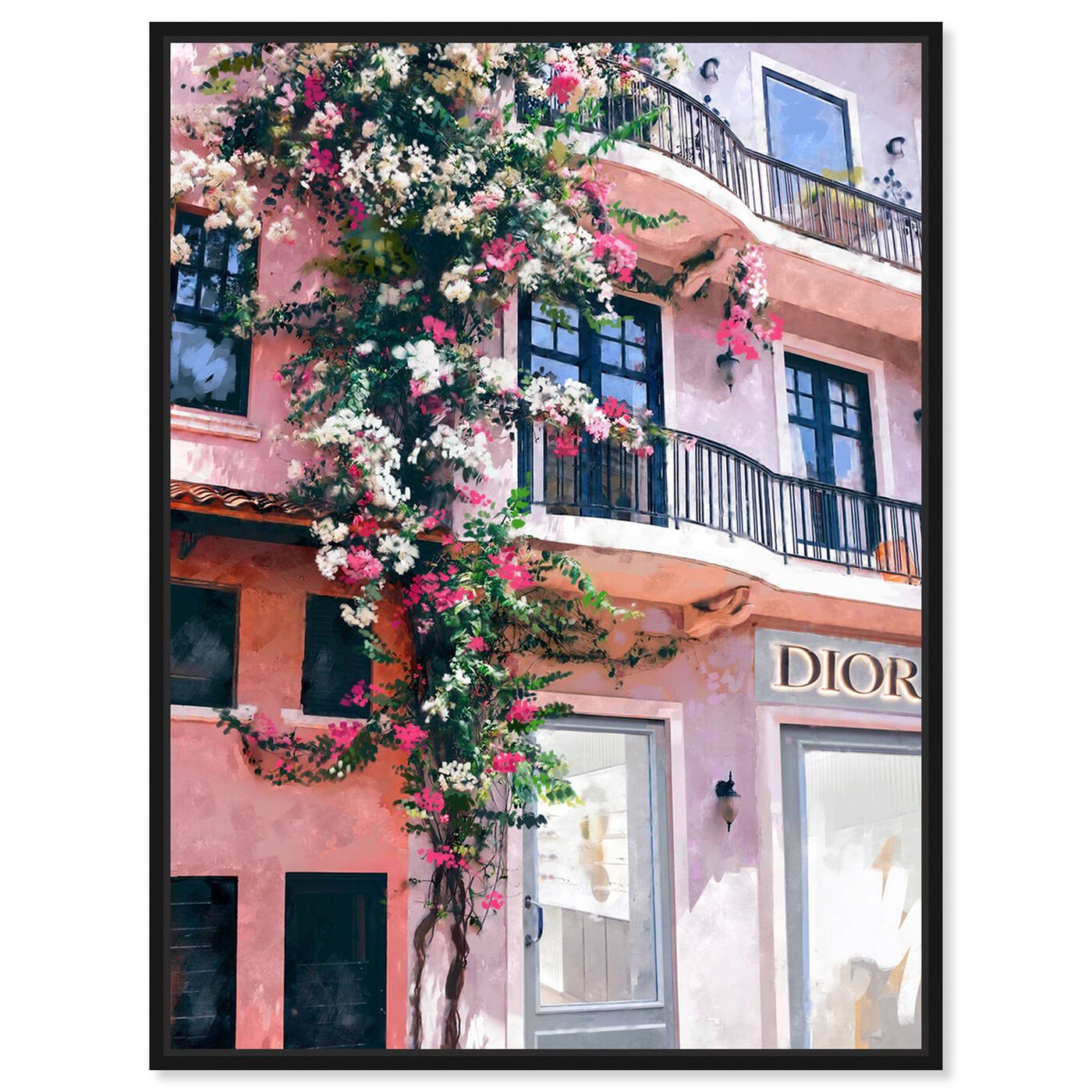 French Floral Fashion Boutique | Fashion and Glam Wall Art by Oliver Gal | Oliver Gal