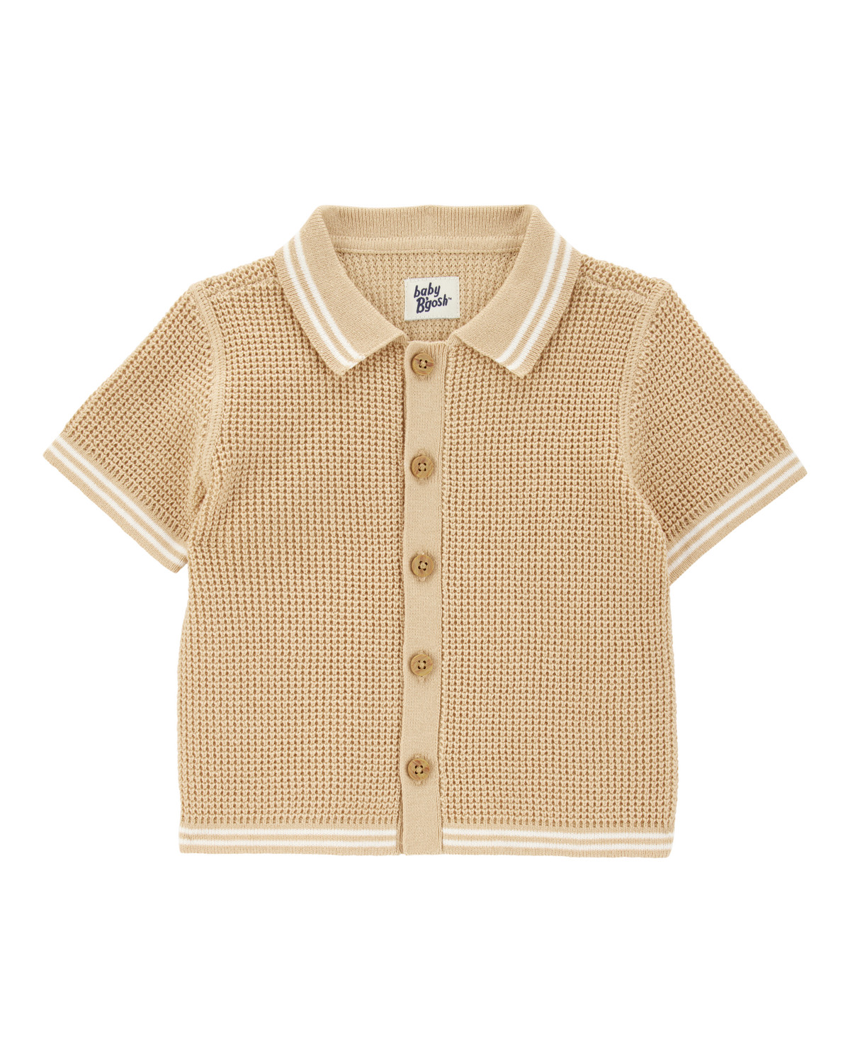 Baby Short-Sleeve Button-Front Sweater  - OshKosh | Carter's | Carter's Inc