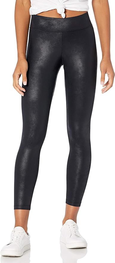 The Drop Women's Nia Leather Look Coated Stretch Nylon Legging | Amazon (US)
