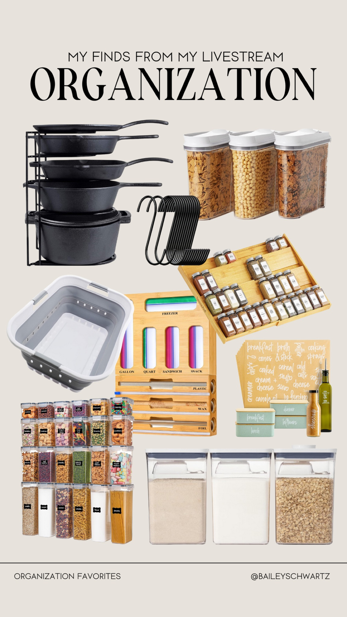 organization and storage favorites from my most recent livestream 

#LTKFindsUnder50 #LTKHome