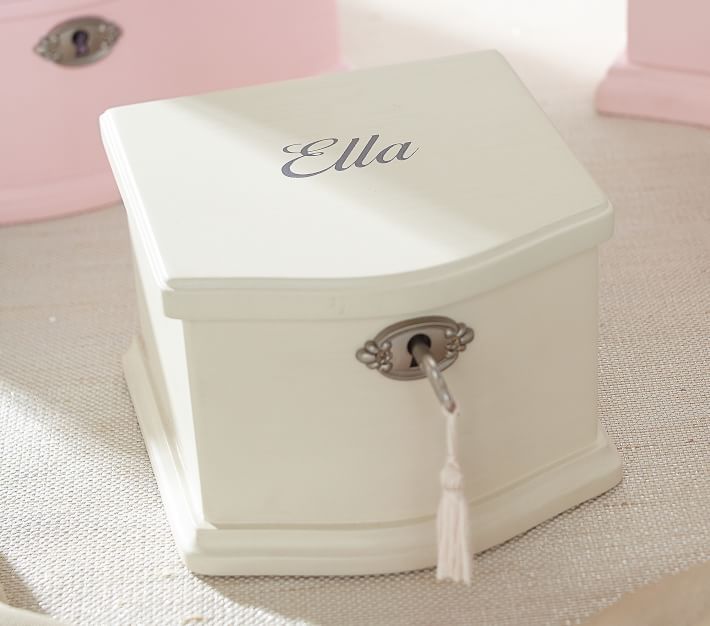 White Abigail Jewelry Box Collection | Pottery Barn Kids