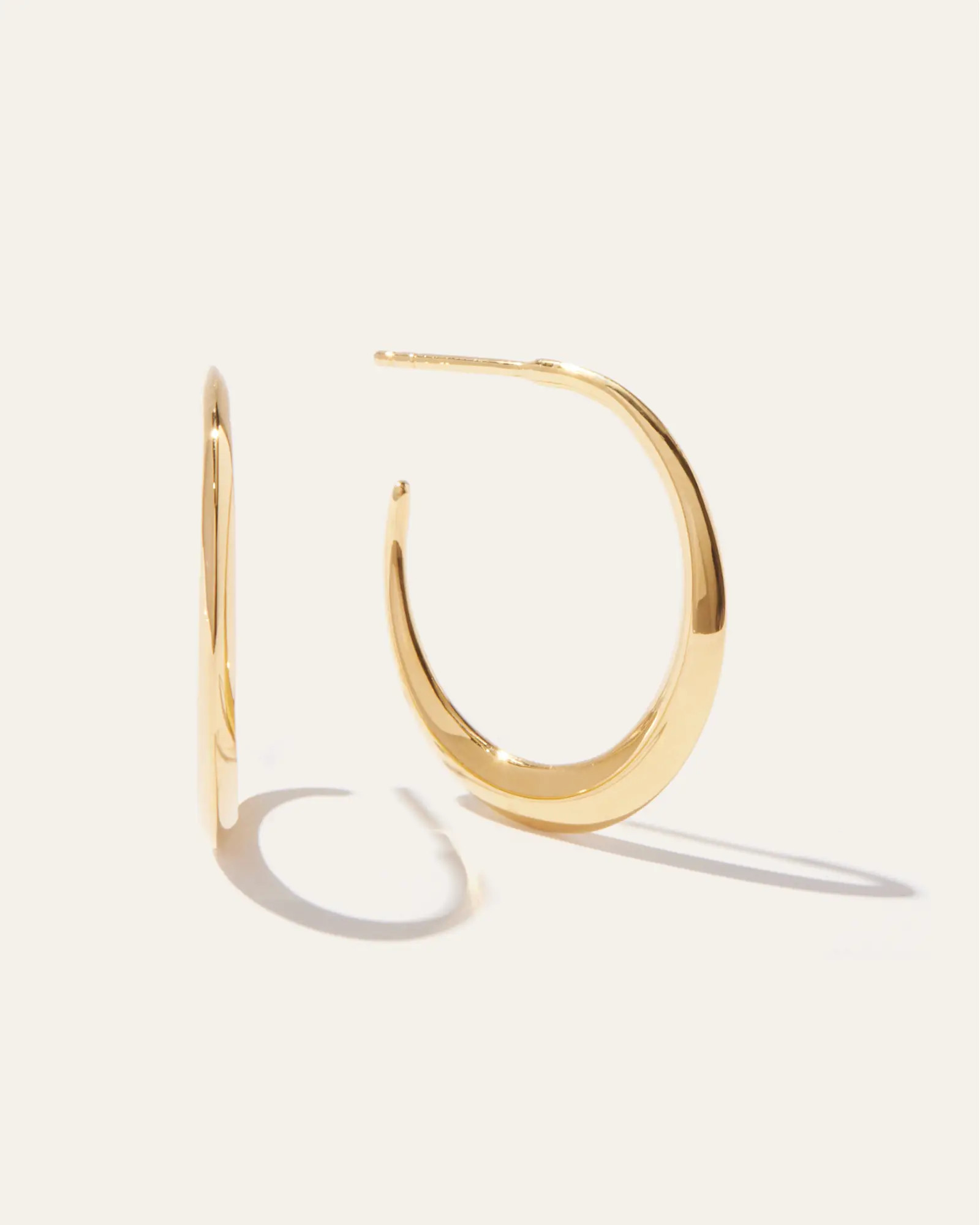 Dress Up Hoops in Gold Vermeil | Quince