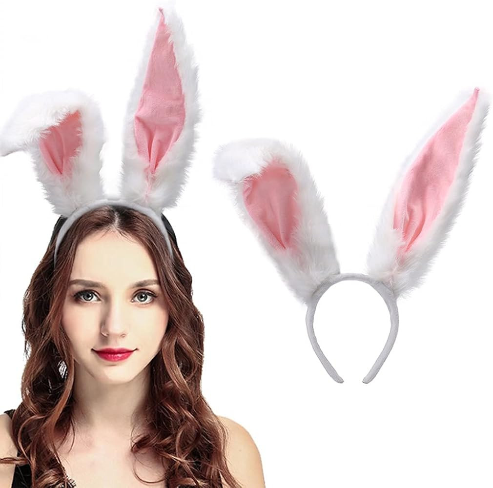 Bunny Ears Headbands Furry Rabbit Ear Headband Party Prom Cosplay Headwear Costume Hair Accessori... | Amazon (US)