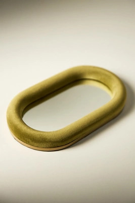 Raquel Velvet Oval Mirror Decorative Tray | Anthropologie (US)