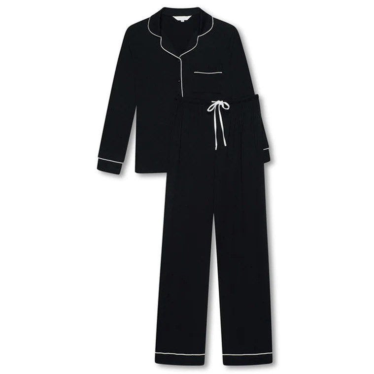 Stretch Pyjama Trouser Set - Jet | The NAP Co