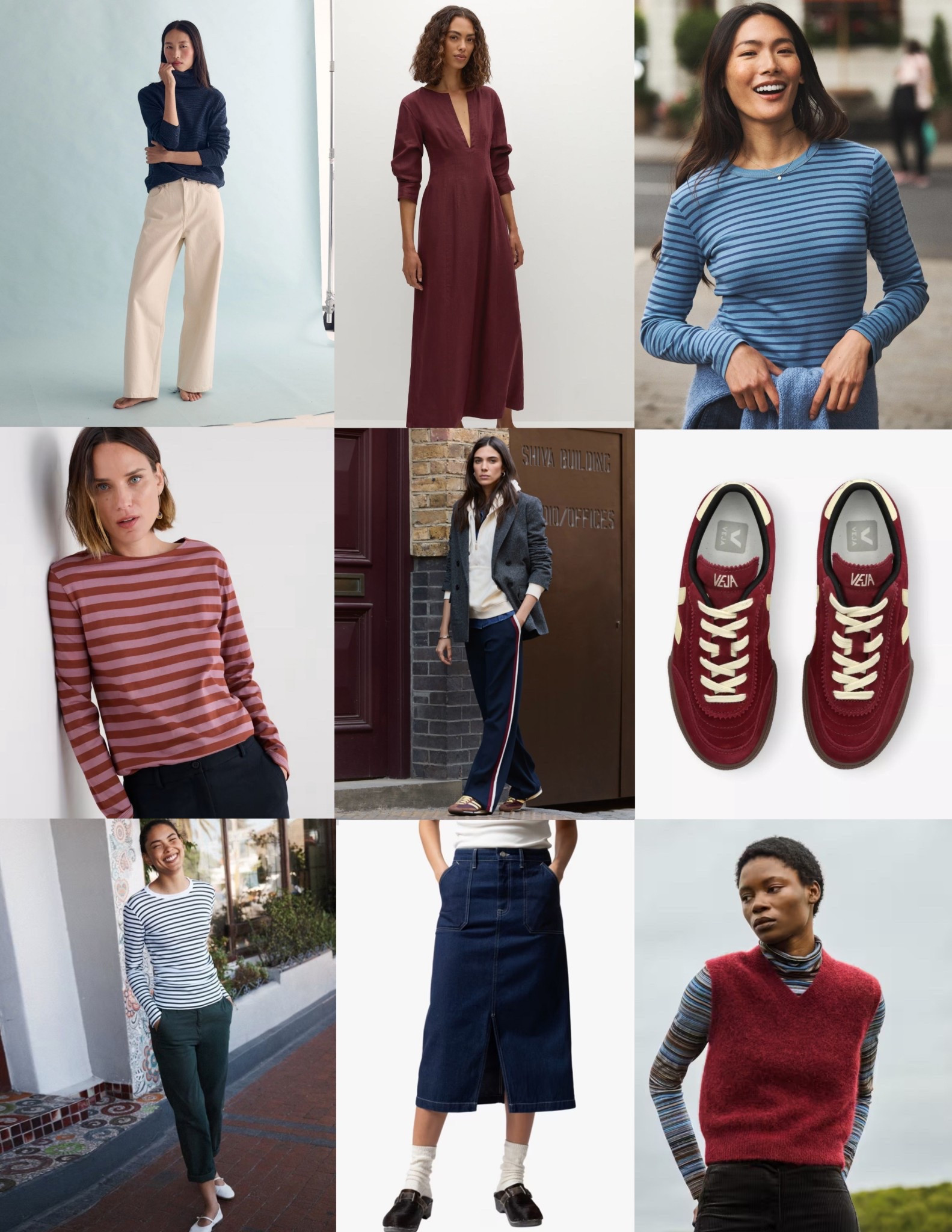 On our not-so-basic basics edit this week: Indigo, sky blue and burgundy, plus natural or eco fibres all the way 

#LTKautumn #LTKover50style #LTKeurope