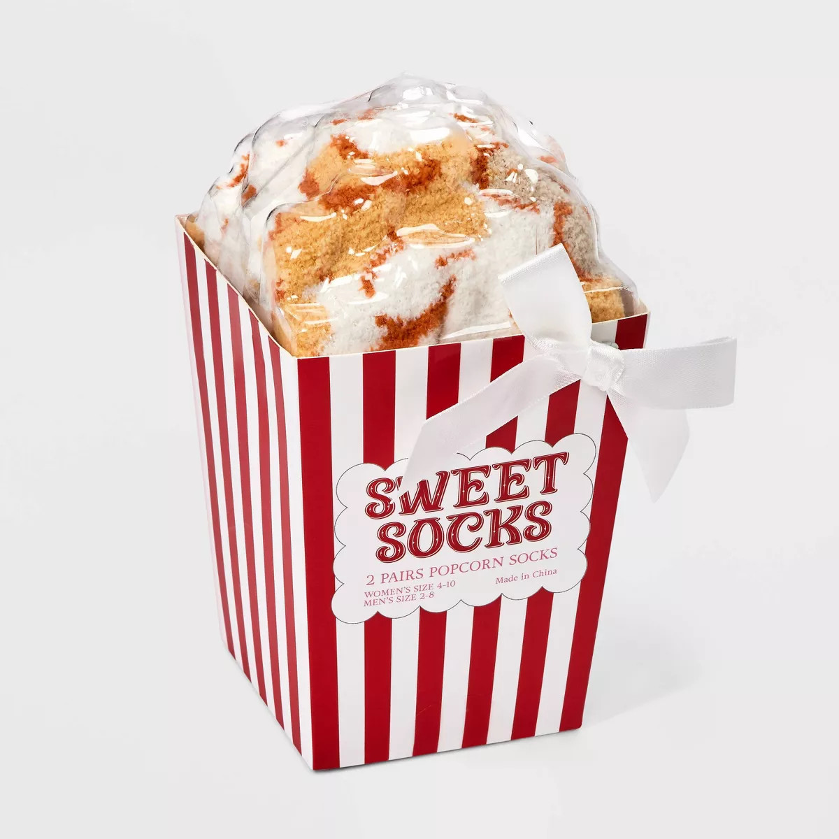 Adult "Movie Night" Popcorn 2pk Cozy Crew Socks - Ivory/Mint One Size Fits Most | Target