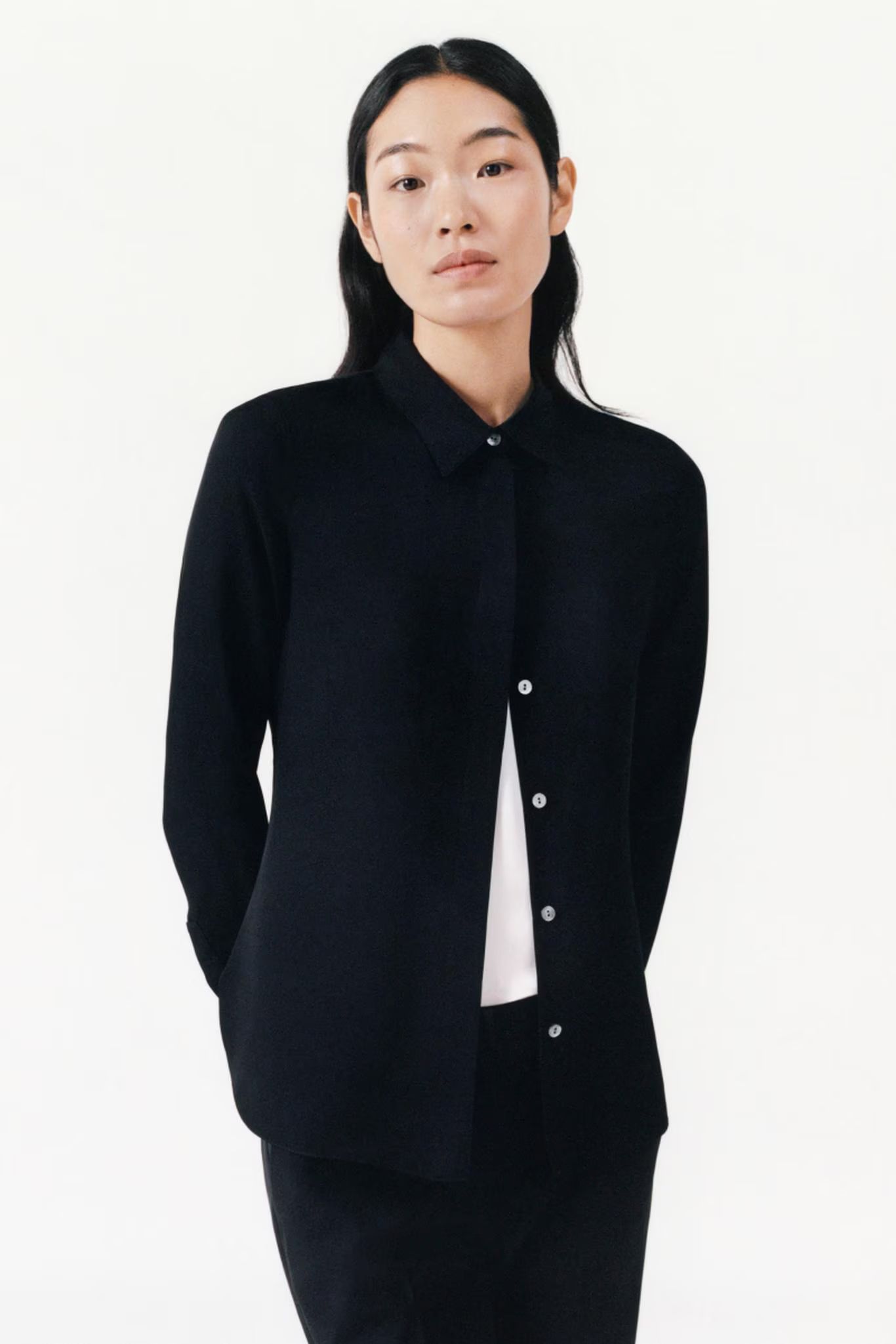 Cropped Blazer in Double-Face Wool-Cashmere | Theory