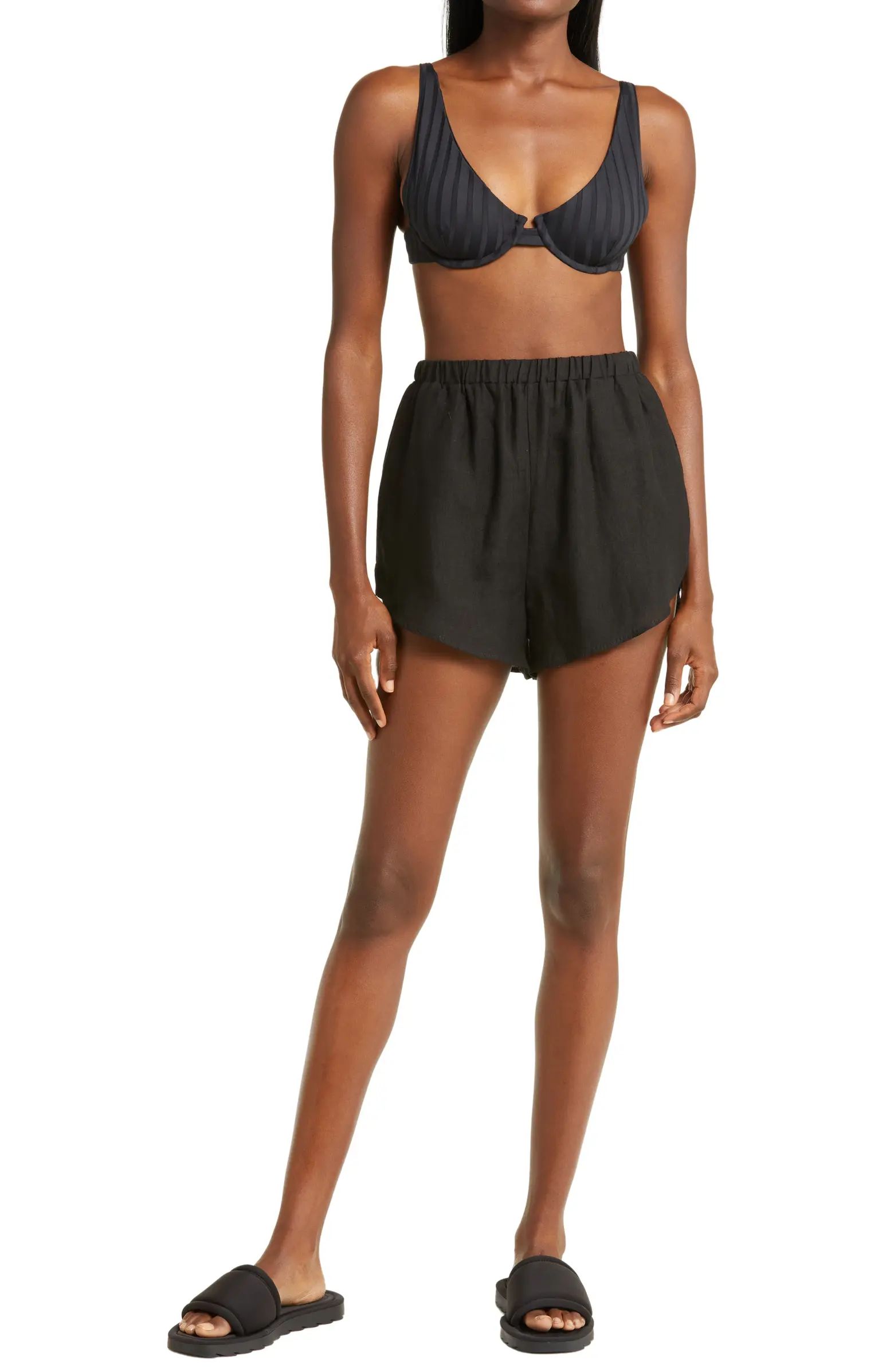 Vitamin A® Tallows Linen Cover-Up Shorts | Nordstrom | Nordstrom