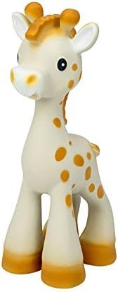 Nuby Jackie The Giraffe Super Soft Teether Toy with Squeaker, 100% Natural Rubber | Amazon (US)