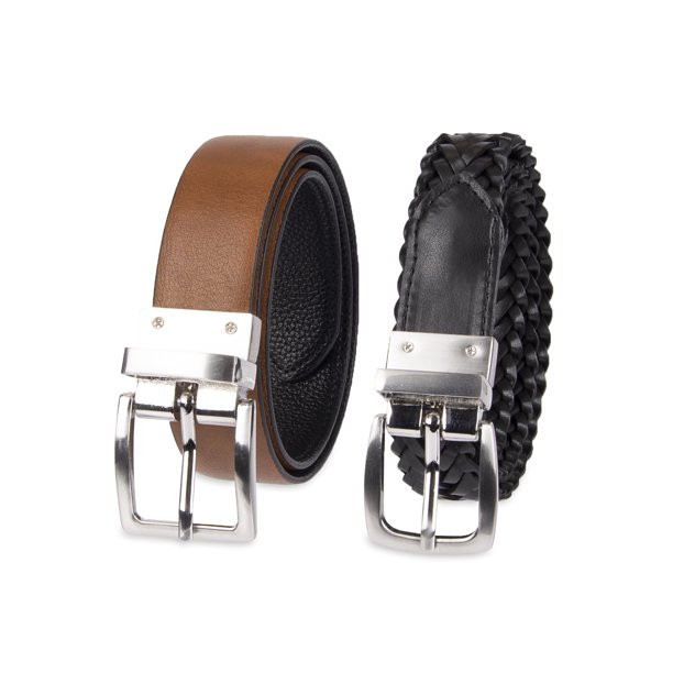Wonder Nation 2 Pack Reversible Boy's Casual Belts | Walmart (US)