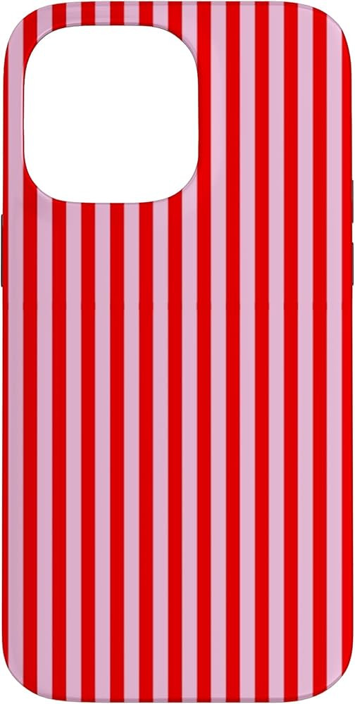 Cute Red and Pink Stripes Red Violet Vertical Lines Pattern. Case for iPhone 14 Pro Max | Amazon (US)