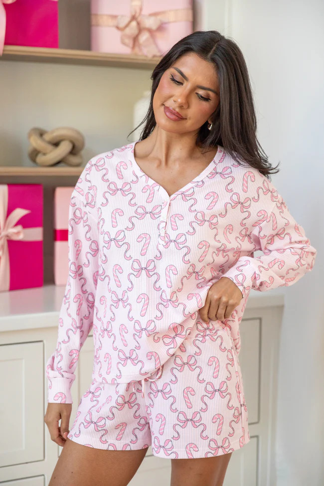 Pretty In Peppermint Pajama Set | Pink Lily