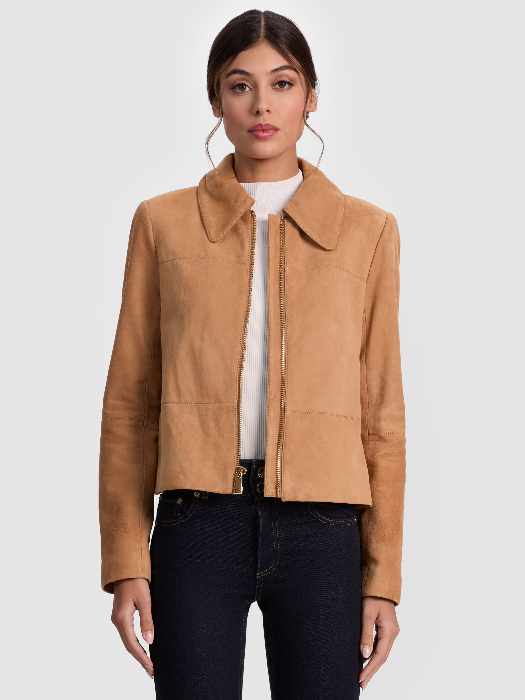 LOGAN SUEDE COAT | Alice + Olivia