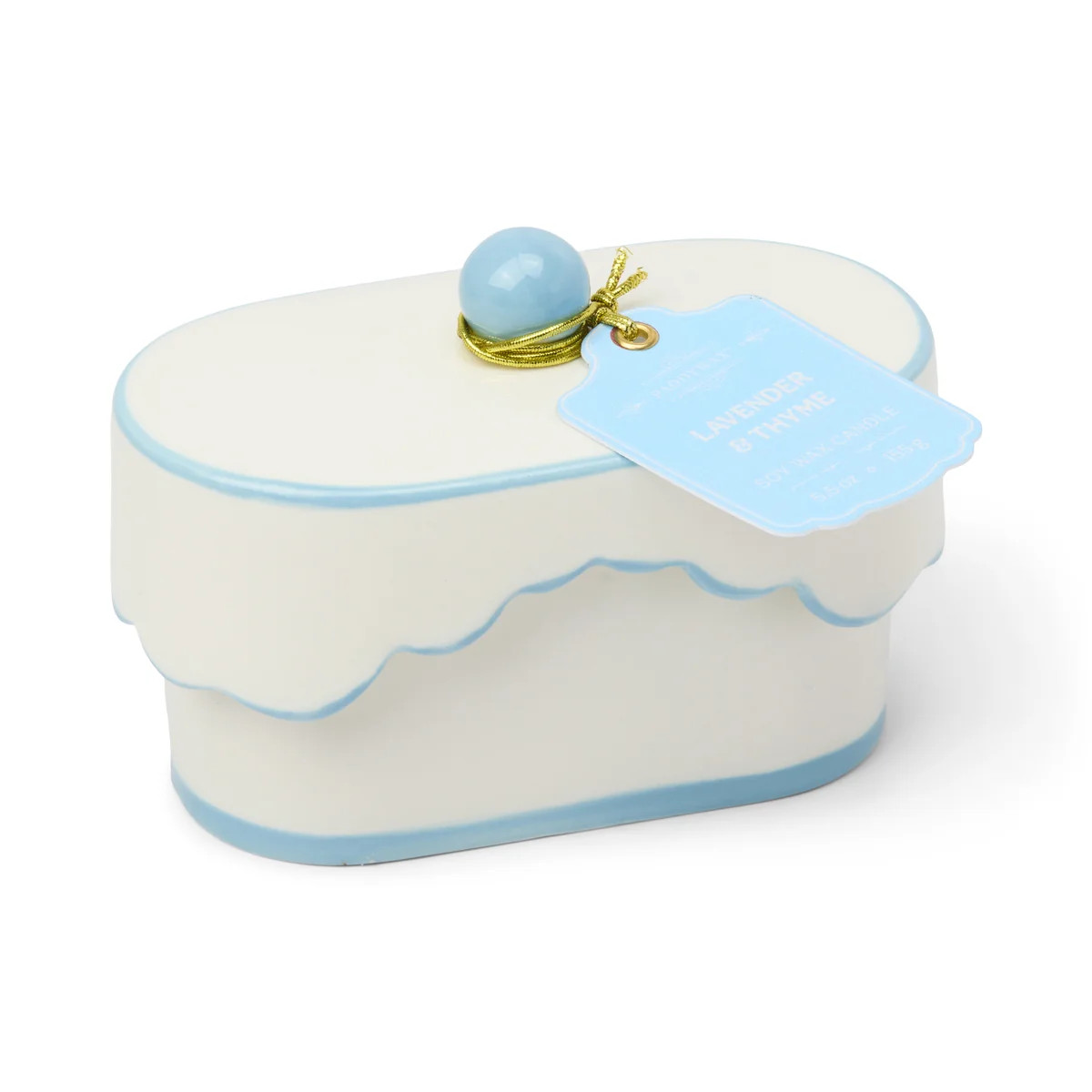 Cherie 5.5-oz Soy Wax Ceramic Candle, Lavender Thyme | Lenox