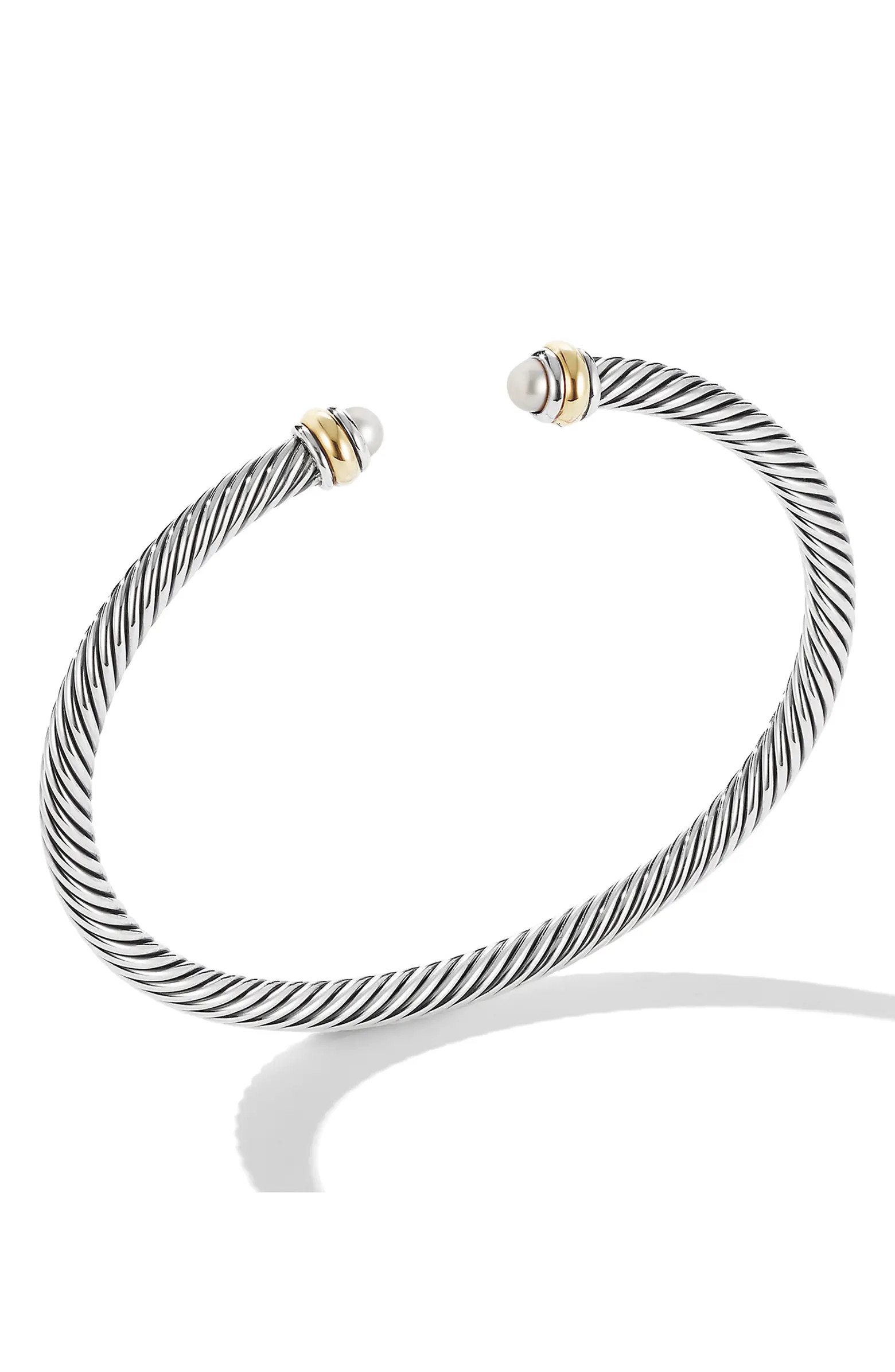 4mm Cable Classic Bracelet with 18K Gold & Semiprecious Stones | Nordstrom