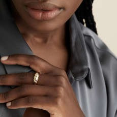 Thin Croissant Dome Ring | Mejuri (Global)