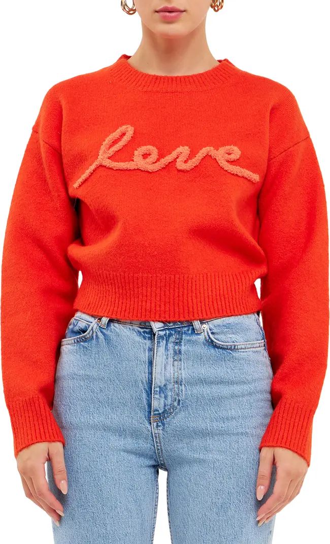 Endless Rose Love Chenille Sweater | Nordstrom | Nordstrom