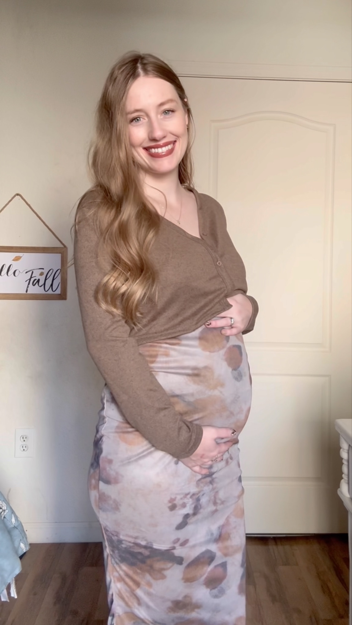 Modest maternity midi dress 90s style dress cropped sweater mesh dress fall maternity winter maternity 

#LTKCyberWeek #LTKmomlife #LTKBump