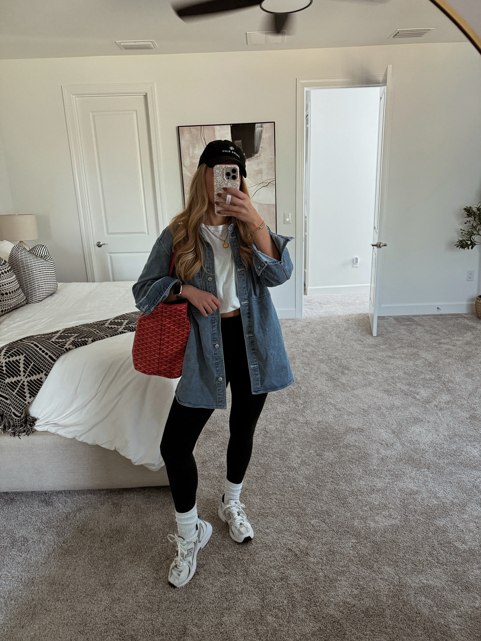 Pop of red for fall & the holidays! 🌲❤️

Denim style, denim look, leggings outfit, casual style, weekend fit, travel outfit, fall sneaker, fall style 

#LTKTravel #LTKShoeCrush #LTKStyleTip