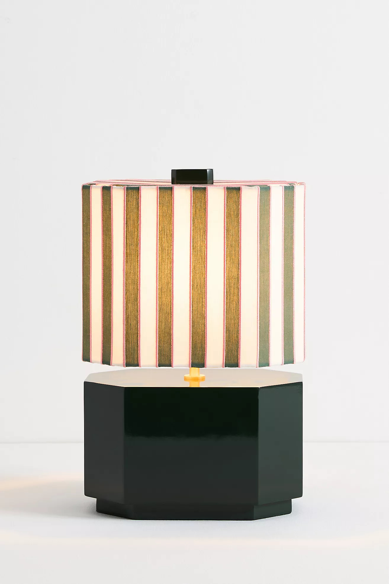 Carla Embroidered Striped Table Lamp | Anthropologie (US)