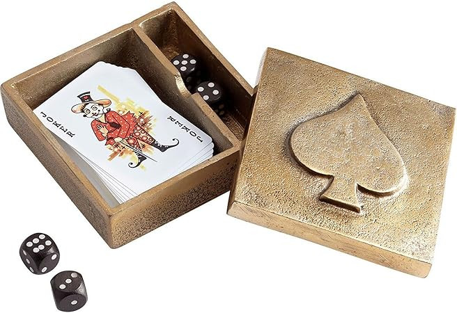 Cyan Design 10107 Spades Aluminum Container - Decorative Centerpiece for Home, Office, Wedding Co... | Amazon (US)