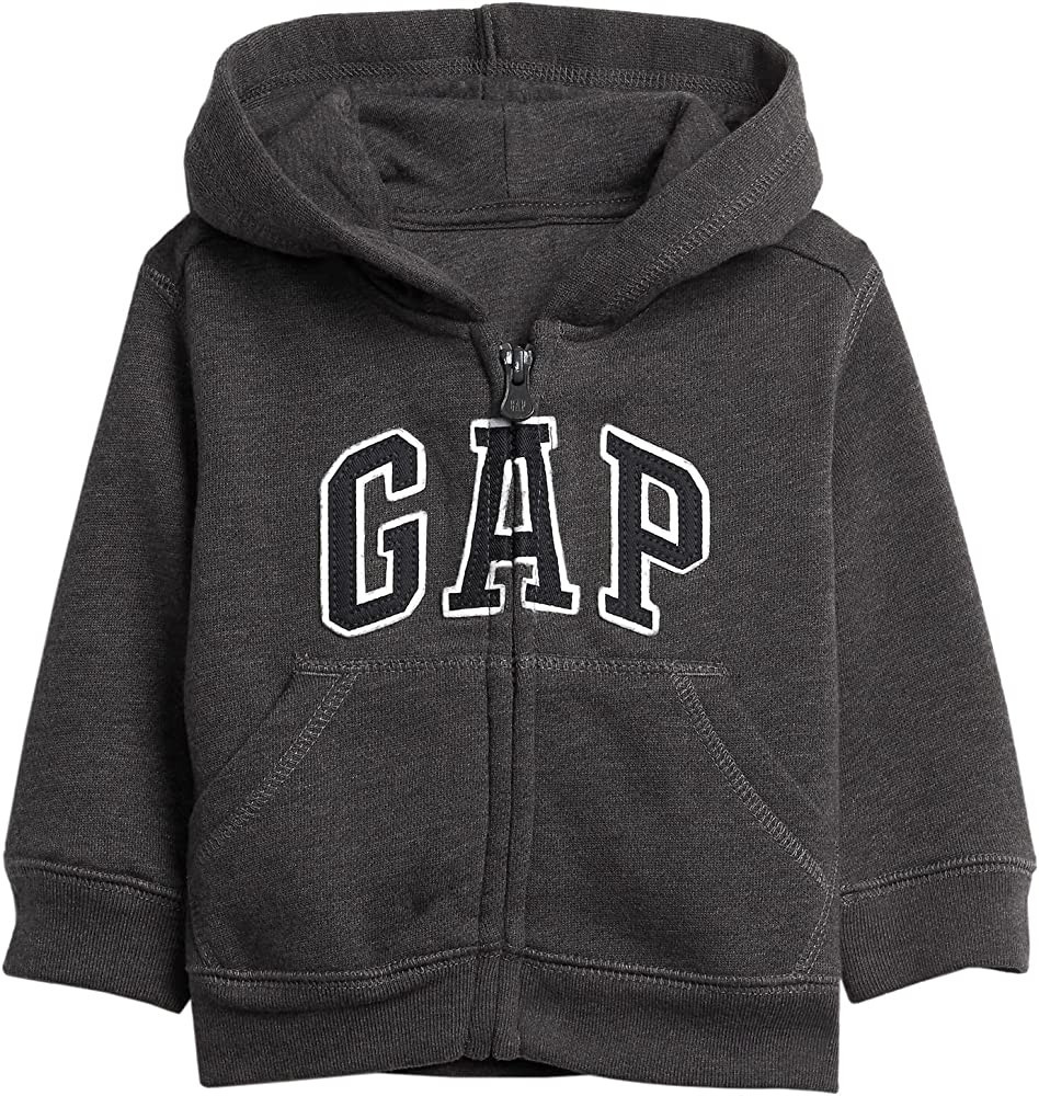 GAP Baby-Girls Playtime Favorites Logo Full Zip Hoodie Hooded Sweatshirt | Amazon (US)