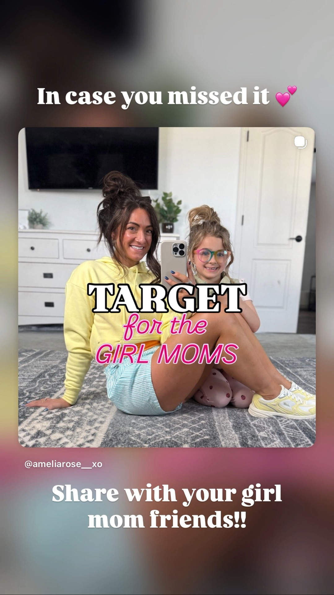 In case you missed it 💕 Share with your girl mom friends!!