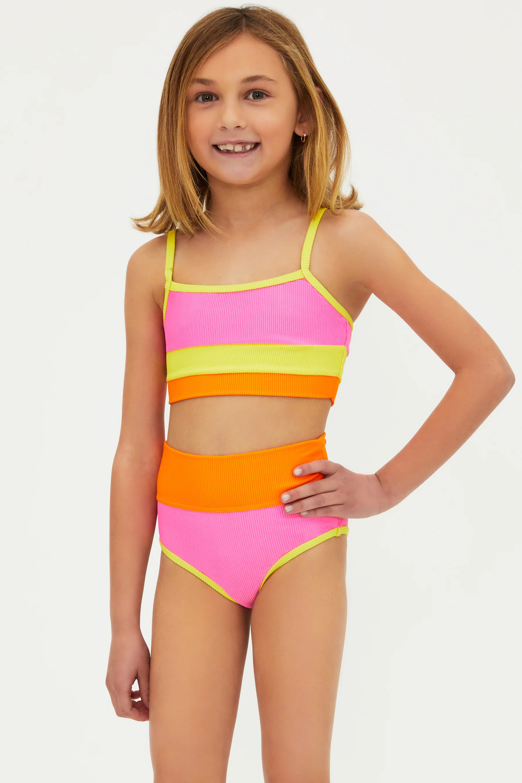 Little Eva & Emmie Set Soleil Colorblock | Girls Swimsuits | Beach Riot | Beach Riot