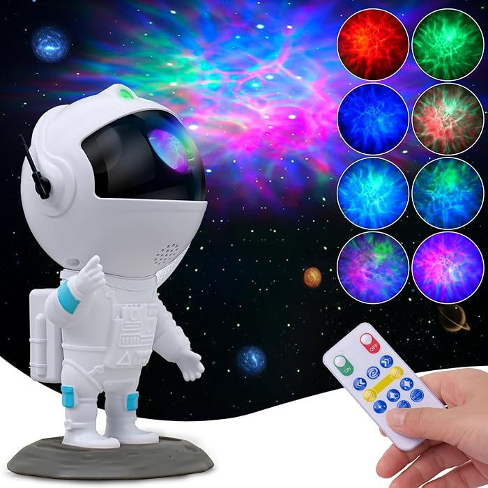 Astronaut Galaxy Projector, Star Projector, Astronaut Light Projector with 8 Colors LED Nebula, S... | Amazon (US)
