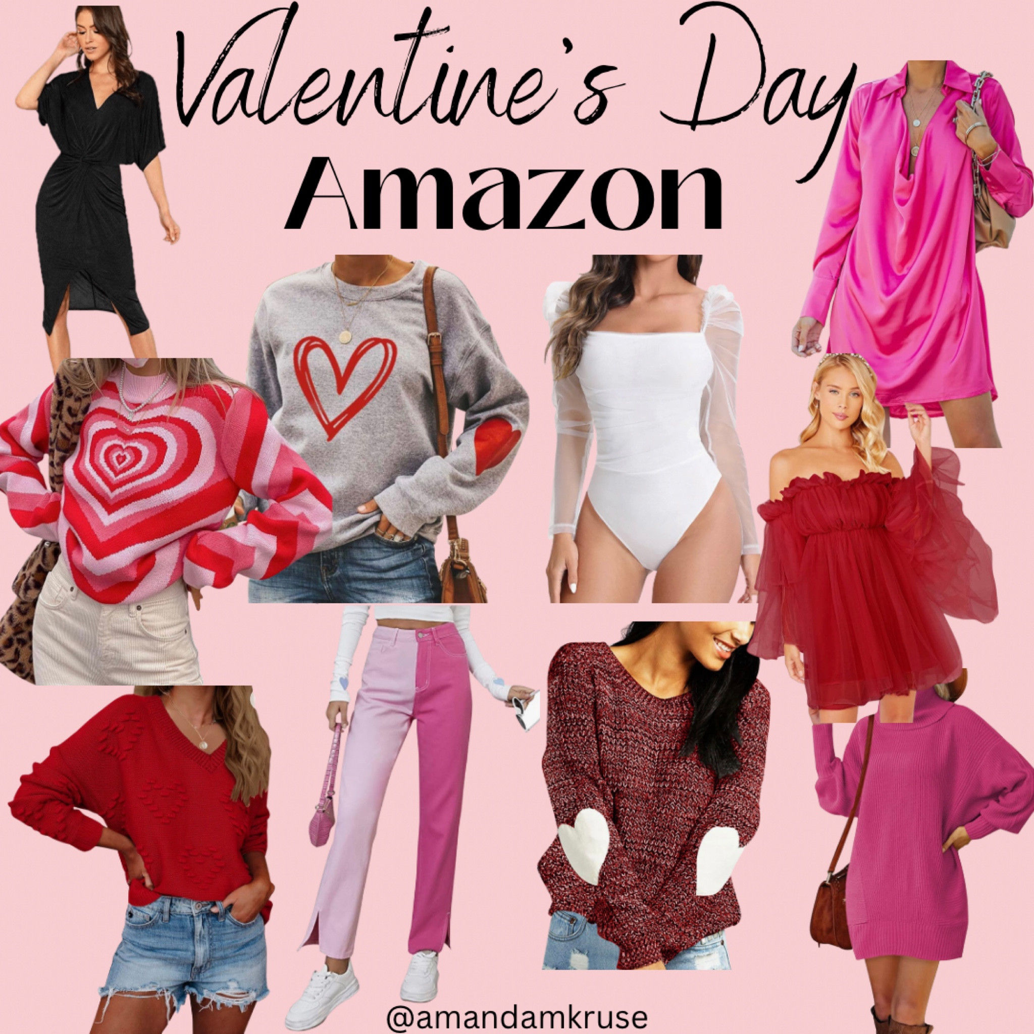 Valentine’s Day.
Amazon fashion.
Graphic sweatshirt.
Heart sweater.
Tulle dress.
Bodysuit.

#LTKFind #LTKunder50