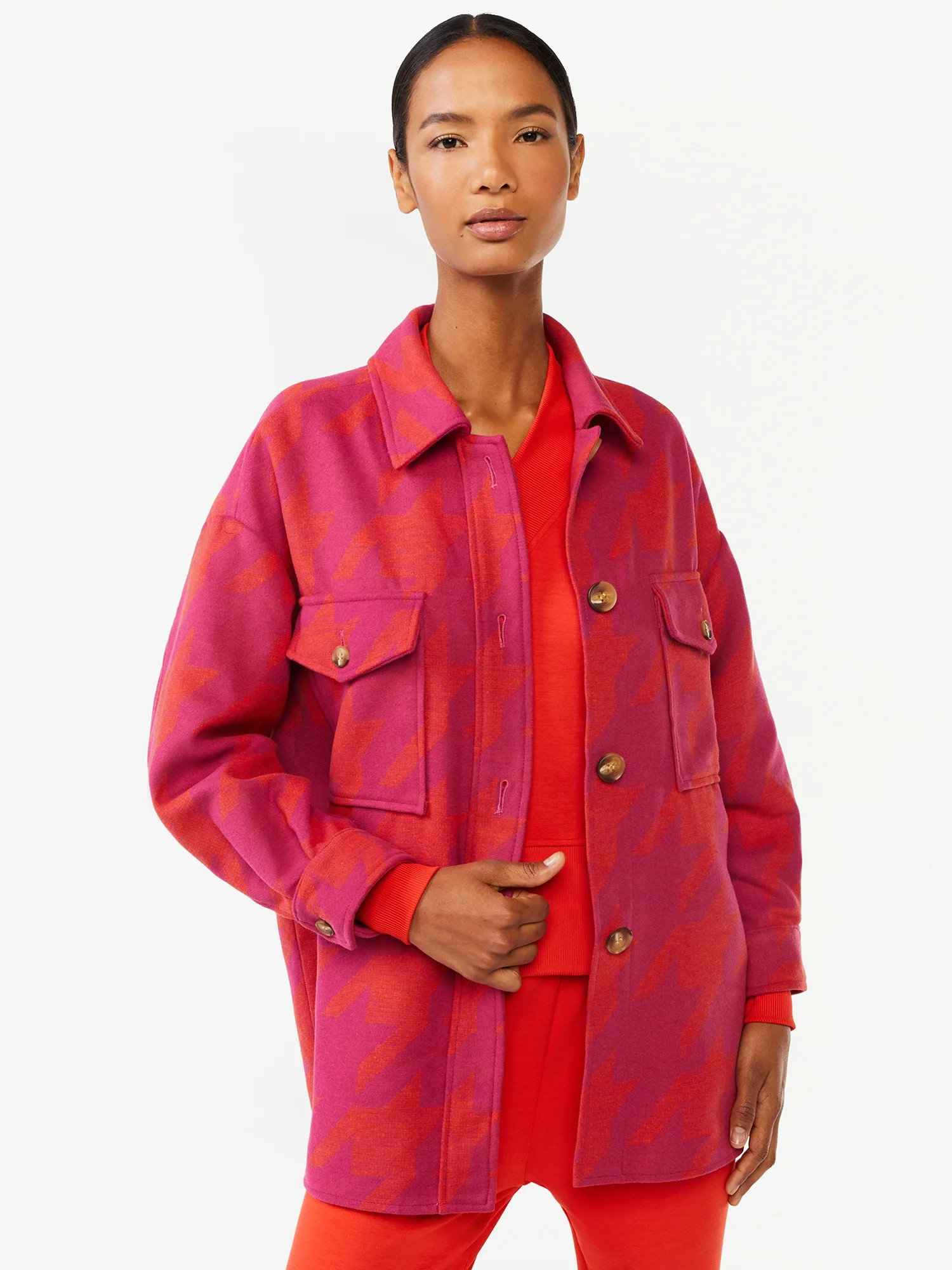 Scoop Women's Oversized Shacket - Walmart.com | Walmart (US)