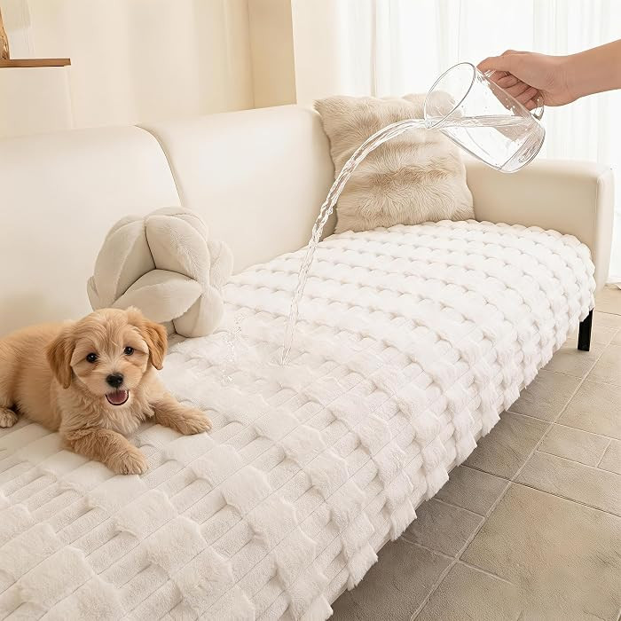 MYSKY HOME 100% Waterproof Couch Cover for Dogs, Plush Pet Couch Covers for Sofa Washable, Couch ... | Amazon (US)