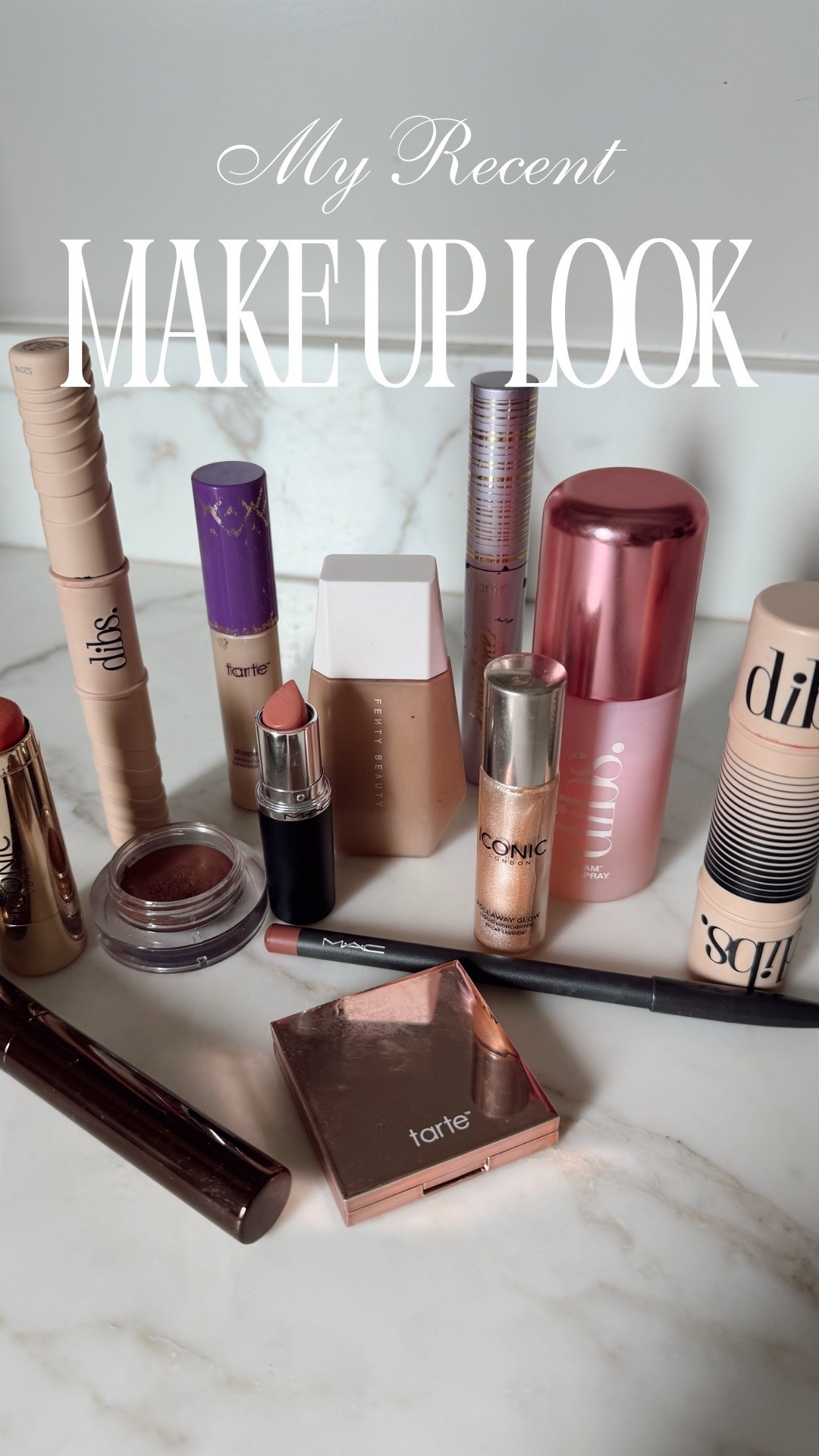 My recent makeup look

Iconic London blush-  mimosa
Dibs shade 4 
Fenty beauty foundation eaze drop - 11 
Dibs setting spray 
Tarte concealer - light sand 
Merit shadow - matchbox 
Mac liner - cool spice 
Mac lipstick- crème cup 

#LTKgrwm #LTKFindsUnder50 #LTKBeauty